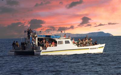 incredible sunset with molokini